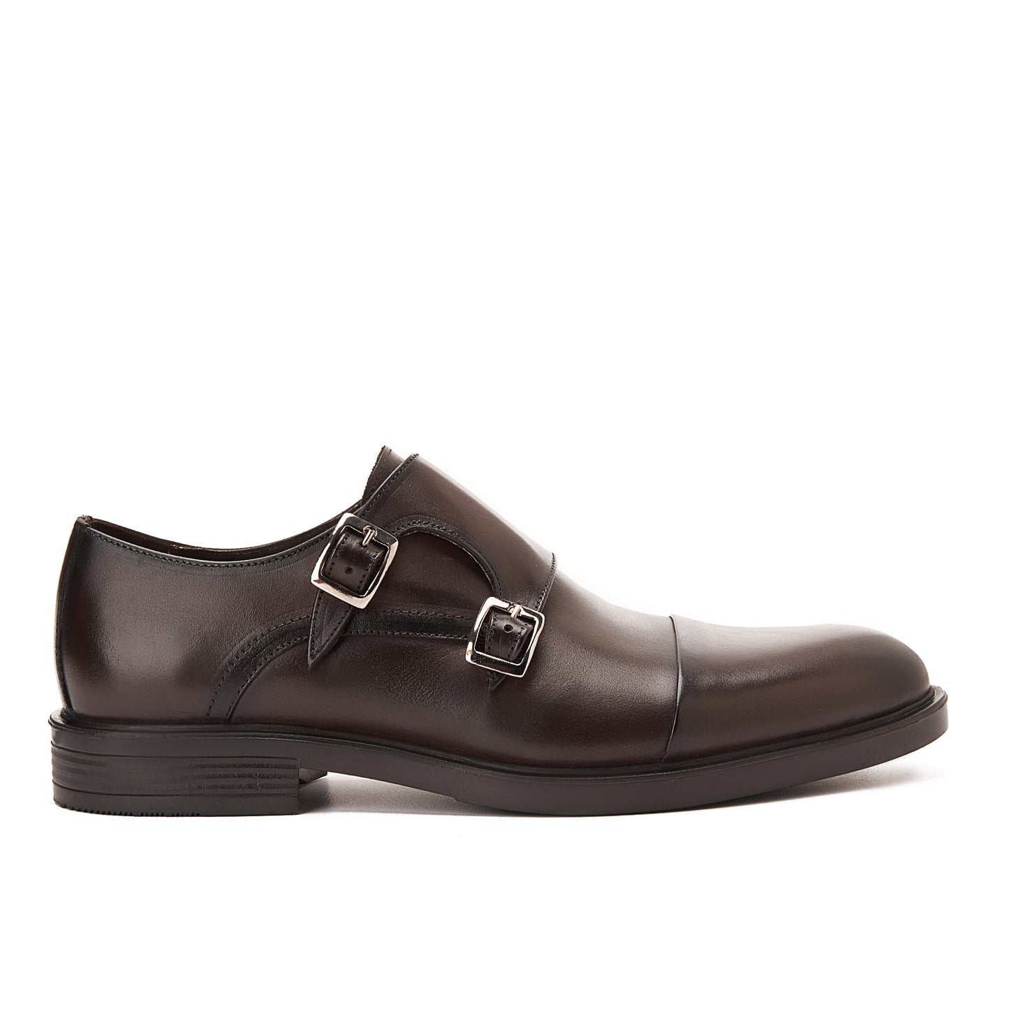 Portland Double Monk Strap Brown