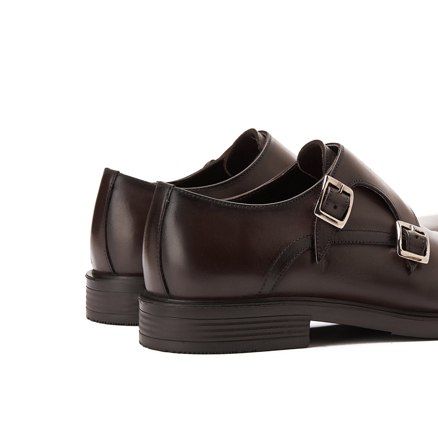 Portland Double Monk Strap Brown