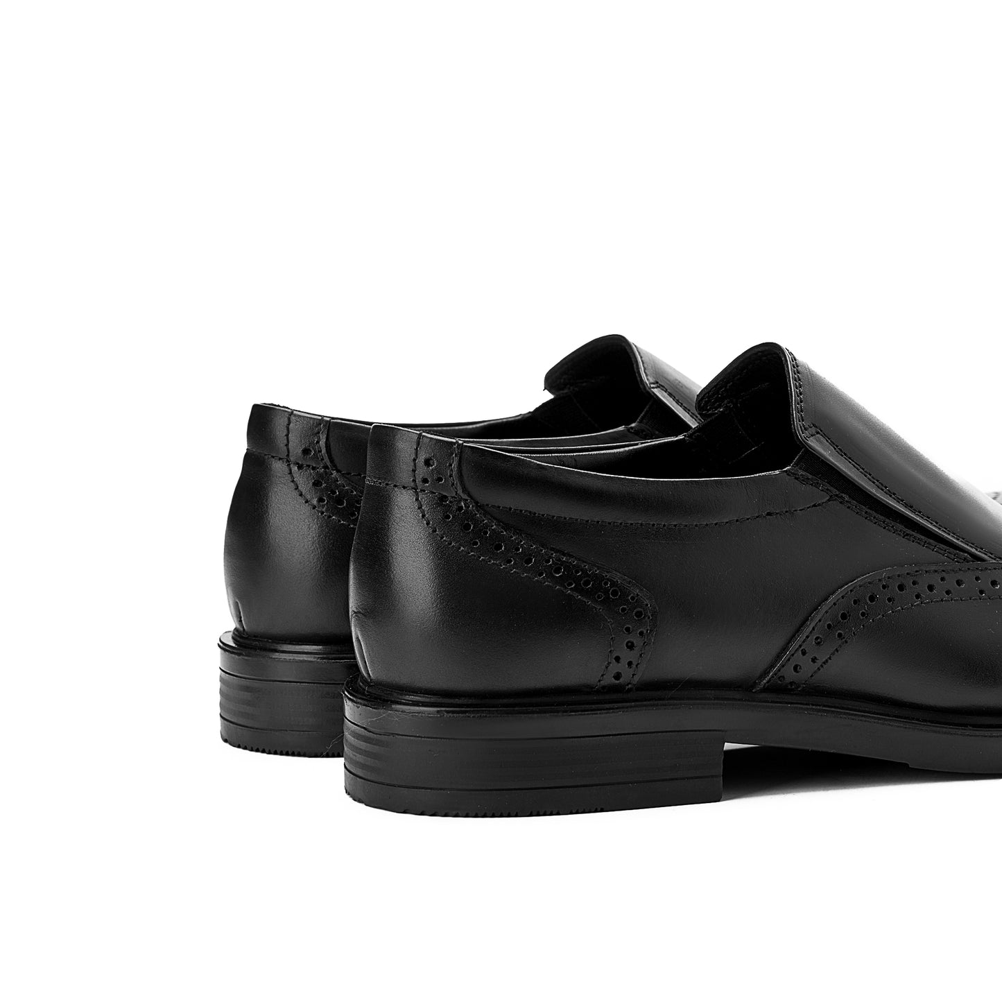 Reno Brogue Slip-Ons Black