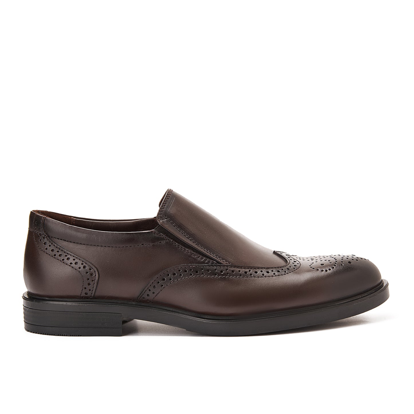 Reno Brogue Slip-Ons Brown