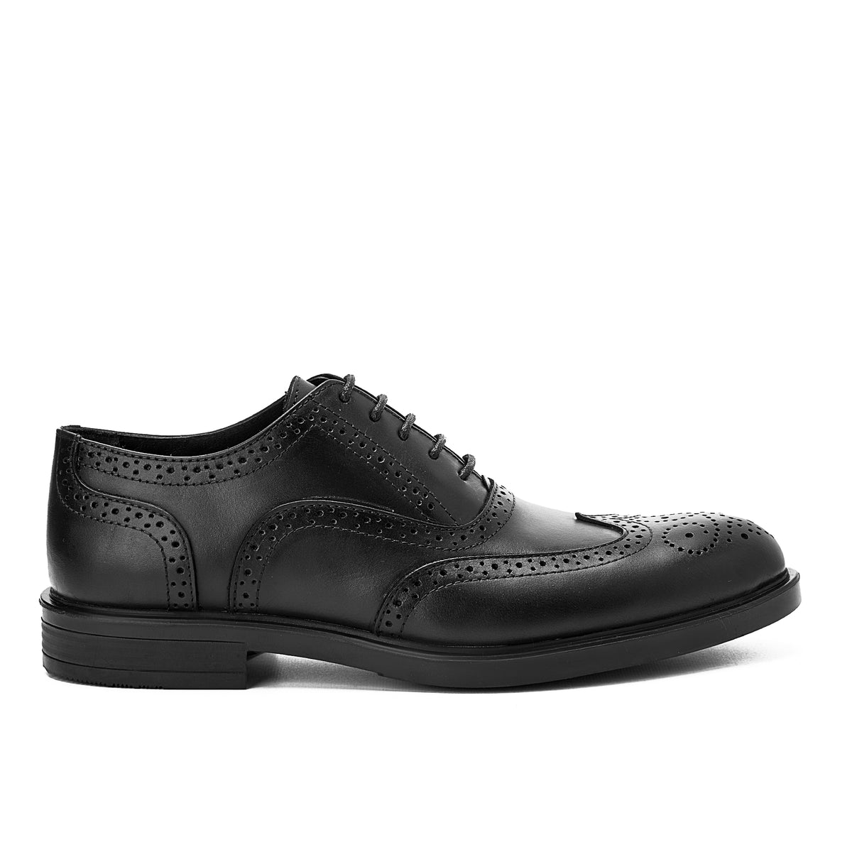 Reiss Rossell Wingtip Perforated Brogues Florsheim Erickson Wingtip Brogue Oxford Black Dress Shoe  main image 2
