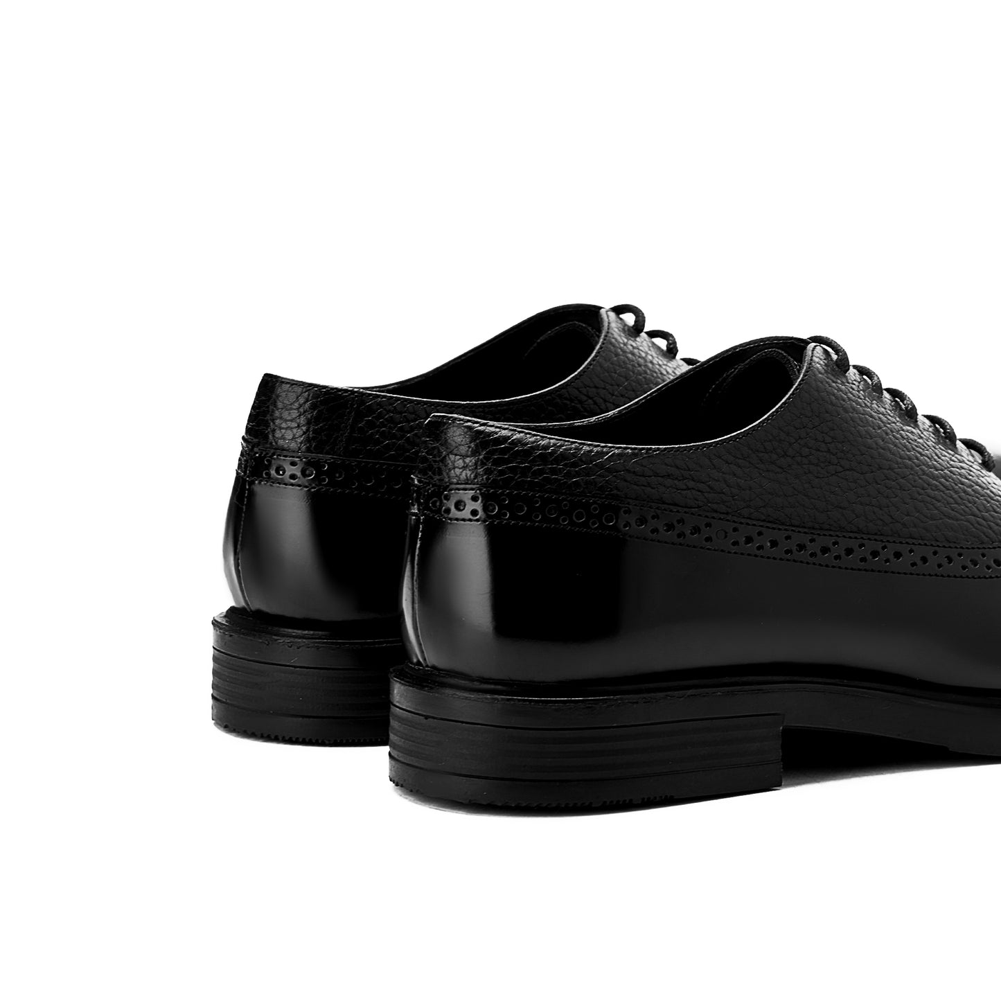 Boulder Textured Brogue Oxfords Black