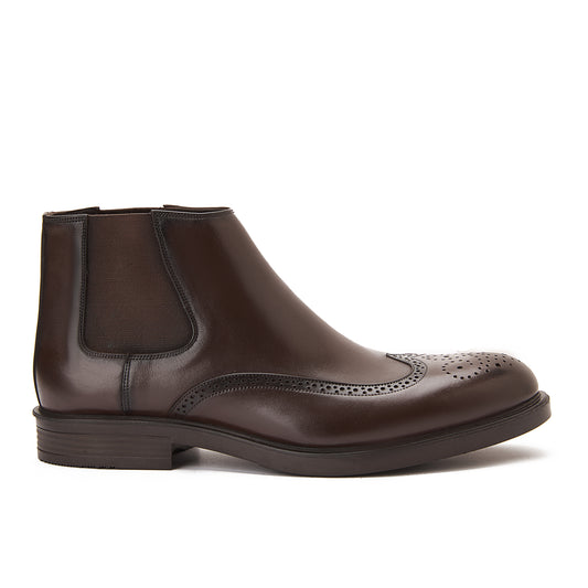 Chicago Brogue Chelsea Boots Brown