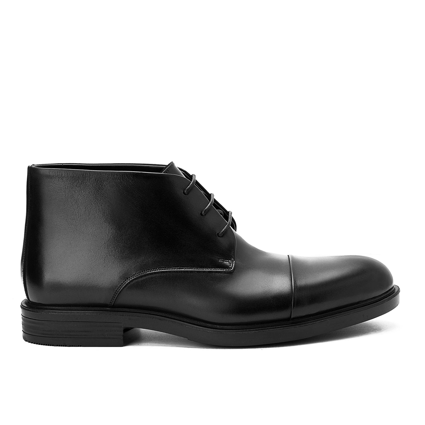 Peak Cap-Toe Boots Black