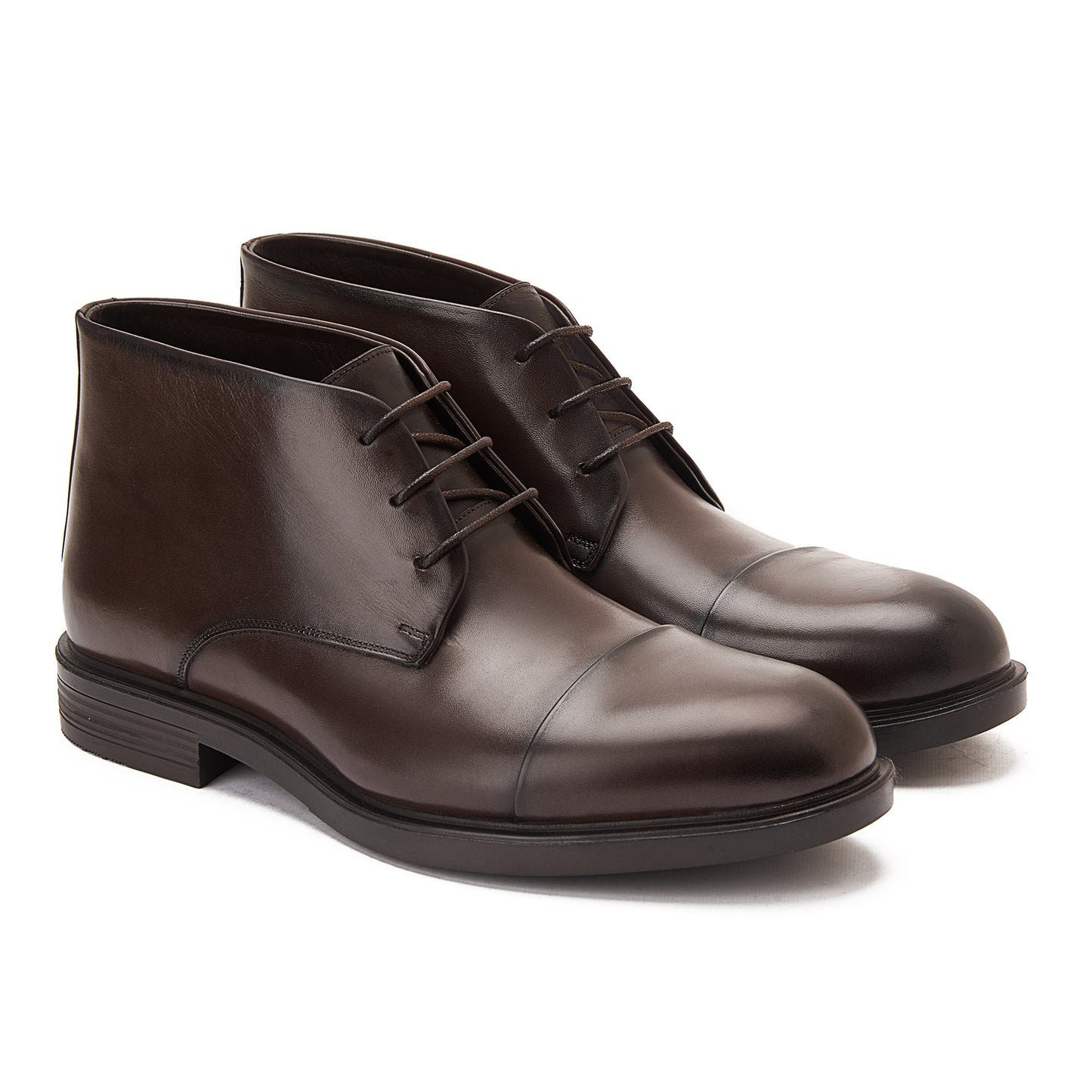 Peak Cap-Toe Boots Brown